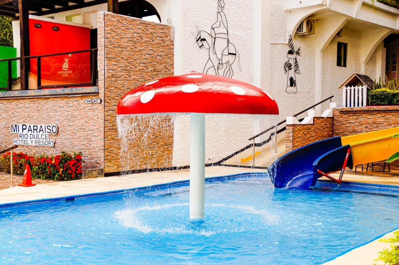 Hotel Mi Paraiso Rio Dulce Castillo de San Felipe Esterno foto